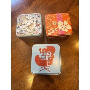 Vintage collectors fossil tin box bundle